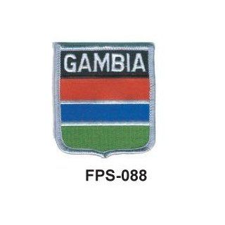 2 1/2'' X 2 3/4 Flag Embroidered Shield Patch Gambia(officially Licensed)