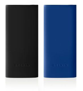 Belkin 2 Pack Silicone Sleeve Case for iPod nano 4G (Black/Blue)   Players & Accessories