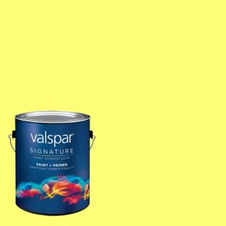 Creative Ideas for Color by Valspar 125.75 fl oz Interior Satin Funshine Latex Base Paint and Primer in One with Mildew Resistant Finish