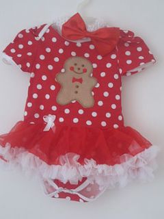 christmas gingerbread onesie and pettiskirt by candy bows