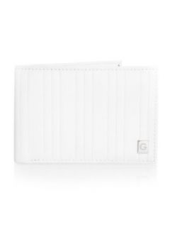 G by GUESS Men's Slim Stripe Wallet, WHITE at  Mens Clothing store Trifold Wallets