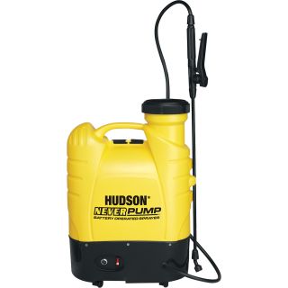 Hudson NeverPump Bak-Pak DC Pump Sprayer — 4 Gallon, 60 PSI,  Model# 13854  Portable Sprayers