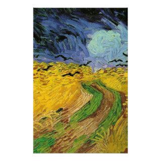 Wheat Field with Crows Stationery Paper