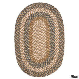 Colonial Mills Gourmet Braided Area Rug (8 X 10) Blue Size 8 x 10