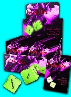 Holiday Gift Set Of Fetish Dice Glow And a box of Trojan ribbed condoms ( 3 condoms total in Package) Health & Personal Care
