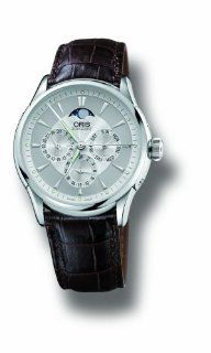 Oris Men's 581 7592 4051LS Artelier Complication Automatic Leather Strap Watch Oris Watches