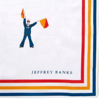 Jeffrey Banks Sailor Signal Flag Print Scarf