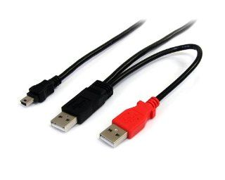 StarTech USB2HABMY3 3 Feet USB Y Cable for External Hard Drive   USB A to mini B Electronics