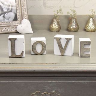 'love' blocks by lisa angel wedding