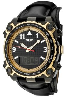 I by Invicta 70970 002  Watches,Mens Multi Function Black Analog Digital Dial Black Leather Cuff, Casual I by Invicta Quartz Watches