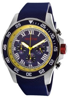 Red Line 60026  Watches,Mens Tracker Chronograph Blue Dial Blue Rubber, Chronograph Red Line Quartz Watches