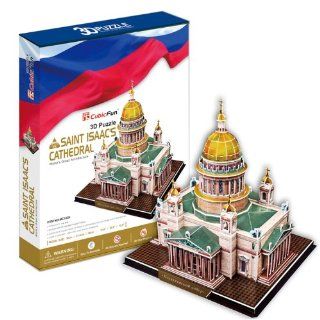 Saint Isaacs Cathedral 3D Puzzle. St. Petersburg Russia Beautiful Elegant Decoration for Home/Office Toys & Games
