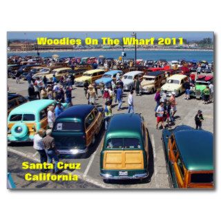 Woodies On The Wharf Santa Cruz 2011 Postcard