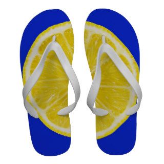 lemon slice flip flops