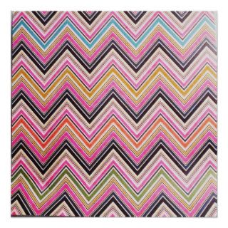 Hipster Girly Pink Blue Andes Aztec Pattern Posters