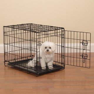 Petedge Easy Wire Dog Crate, X Small, Black  Pet Crates 