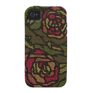 Camo Mosaic Roses iPhone 4/4S Cover