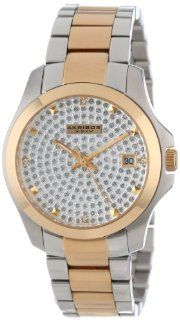 Akribos XXIV Women's AK579TT Impeccable Crystal Pave Stainless Steel Bracelet Watch at  Women's Watch store.