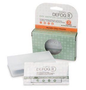 Clarity Defog It Anti fog 3 Dry Reusable Wipes Sports & Outdoors