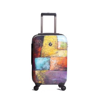 Neocover 20 inch Carry on Old Tyme Squares Hardside Spinner Upright Suitcase