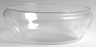 Princess House Crystal Heritage Float Bowl   Gray Cut Floral Design,Clear