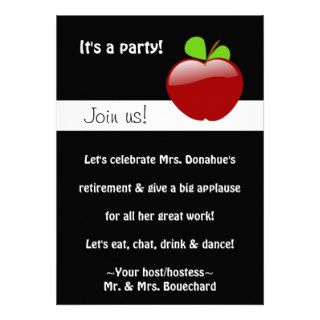 Retired Teacher Party Invitation
