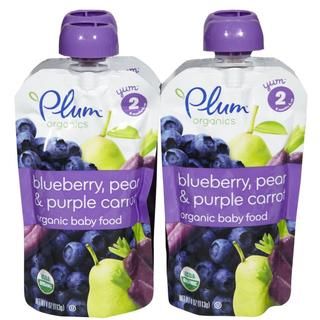 Plum Organics Second Blends 4 ounce Blueberry Pear Purple Carrot (pack Of 4)