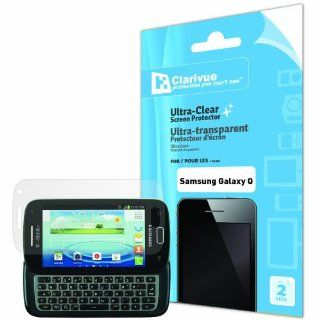 Samsung SGH T589 / Galaxy Q / Galaxy Smart Ultra Clear Screen Protectors From Clarivue   2 Per Pack Cell Phones & Accessories
