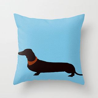 dachshund dog cushion cover by indira albert
