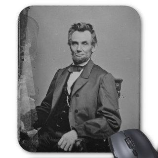 President Abraham Lincoln Portrait by Mathew Brady Mousepads