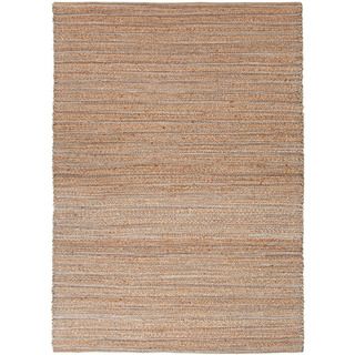 Handmade Naturals Blue Solid pattern Area Rug (8 X 10)