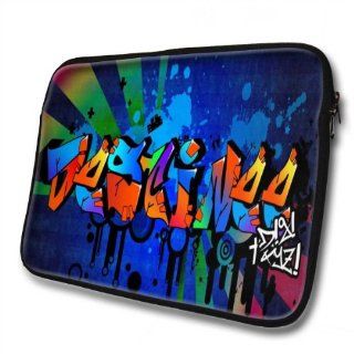 "Graffiti Names" designed for Destinee, Designer 14''   39x31cm, Black Waterproof Neoprene Zipped Laptop Sleeve / Case / Pouch. Cell Phones & Accessories