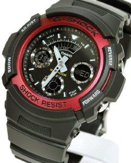 CASIO watch G SHOCK digital analogue model AW 591 4ADR Red Watches