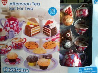 PlayGo Metalware Afternoon Tea Set for Two 28 Pieces Toys & Games