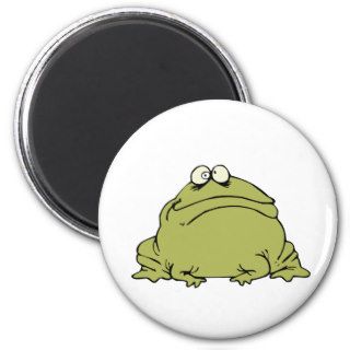 Frog Bullfrog ~ Frogs Bullfrogs Cartoon Magnet