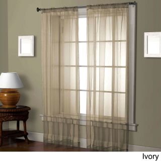 Victoria Classics Cedar Front Sheer 84 inch Curtain Panel Ivory Size 50 x 84