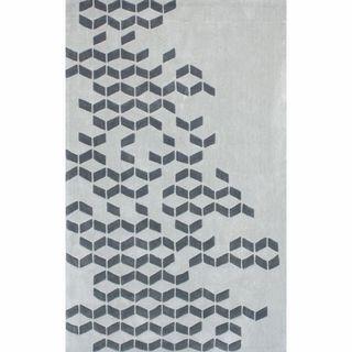 Nuloom Handmade Abstract Grey Rug (5 X 8)