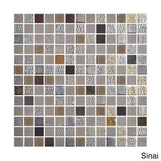 Emrytile 13.1 inch Onix Mystic Glass Mosaic Tile Sheets (pack Of 5)