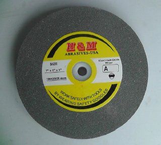 7" x 1" BENCH GRINDING WHEEL 60 grit Vitrified 1" Arbor includes 3/4" 5/8" 1/2" Bushing   Power Bench Grinders  