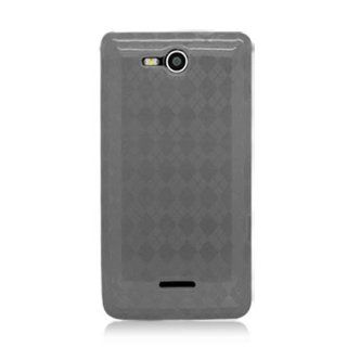 For Verizon LG Lucid 4G Vs840 Accessory   Black TPU Soft Gel Case Proctor Cover + Lf Stylus Pen Cell Phones & Accessories