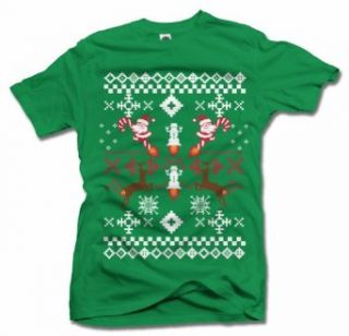 AM T Shirts Men's Butt Rocket Christmas Sweater T Shirt Novelty T Shirts Clothing