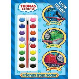 Friends from Sodor (Thomas & Friends) (Deluxe Paint Box Book) Golden Books, Hit Entertainment 9780375842924 Books