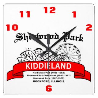 Sherwood Park Kiddieland, Rockford, IL. Amusement Wallclock