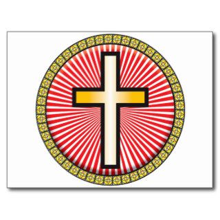 Christian Cross Icon Postcard