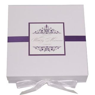 personalised leah wedding memory box by dreams to reality design ltd