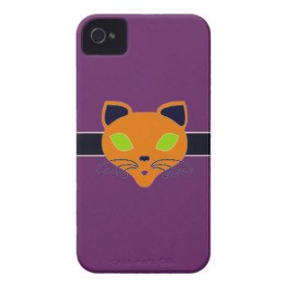 Retro Orange Lime Halloween Cat iPhone 4 Covers