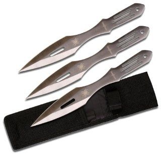 Perfect Point PP 598 3SSP Throwing Knife Set 9 Inch Overall  Hunting Knives  Sports & Outdoors