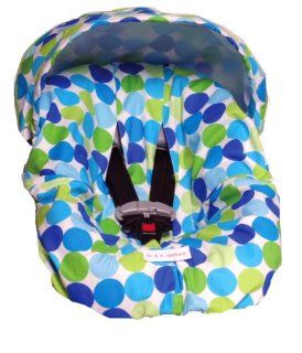Hot Toddies Infant Car Seat Cover Avery Dot Blue  Baby