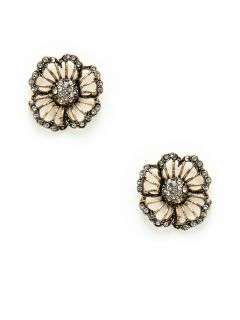 Cutout Flower Stud Earrings by Azaara Vintage