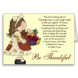 Be Thankful Greeting Card